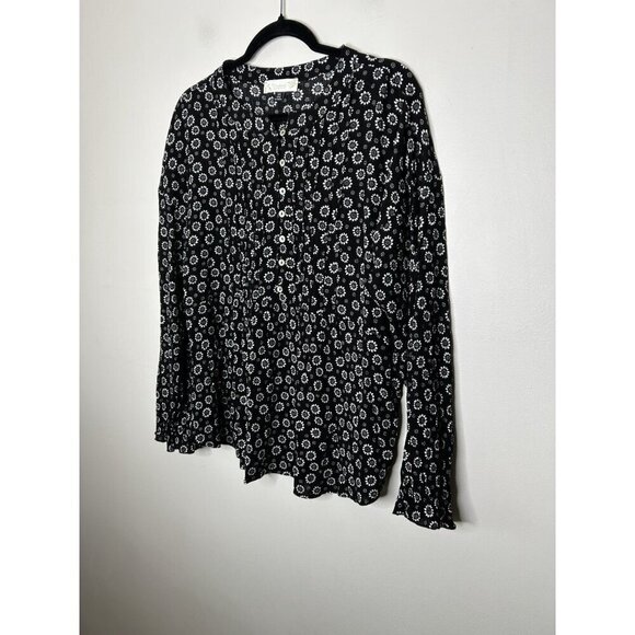 Weekend Suzanne Betro Tunic Top Boho Festival Floral Print Drapey Size 2X - Picture 2 of 9